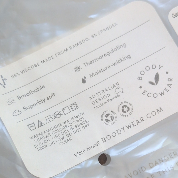 BOODY I NWT Storm Blue-Grey Drawstring Goodnight Sleep Lounge Pajama Pants, L - Picture 15 of 16